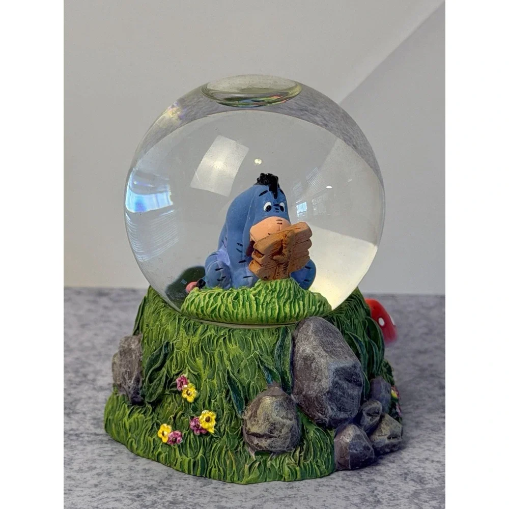 EEYORE Disney MINI SNOW GLOBE • Be Positive • Winnie The Pooh 2.8